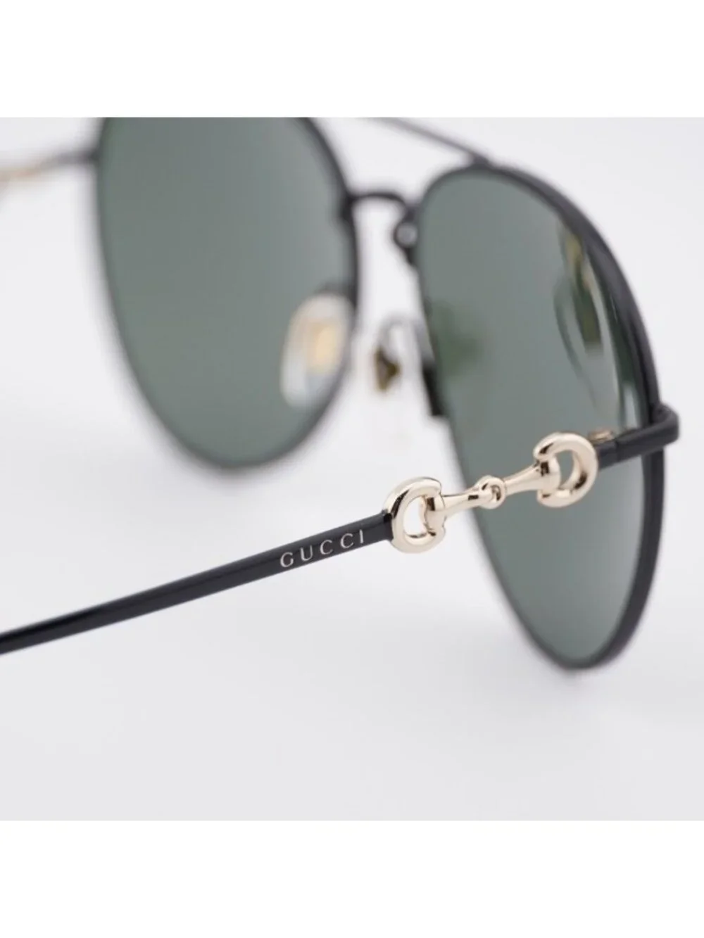 Gucci GG1698S 001 Sunglasses Black Aviator Frame, Black Lenses